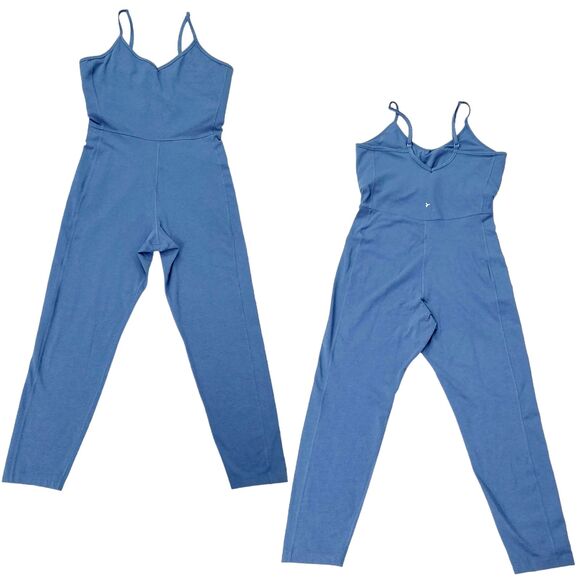 Old Navy Active Powerchill Cami Bodysuit 7/8 Built-In Bra Womens XL Blue - Picture 4 of 12